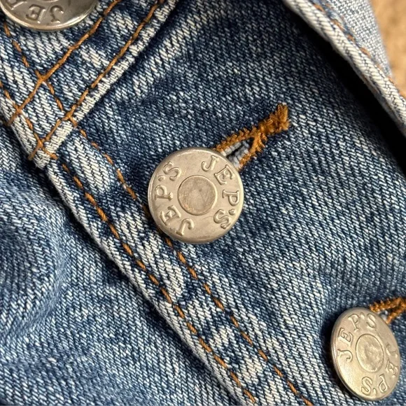 Festival Overalls Boho‎ Painted Denim Girls or Women’s XXS - Picture 6 of 16